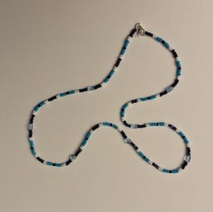 🧿blue beaded necklace🧿